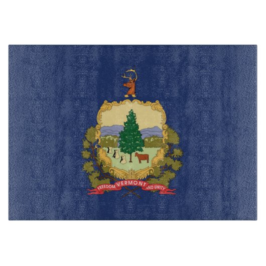 Planche À Découper Drapeau d'État du Vermont (États-Unis) (Devant)