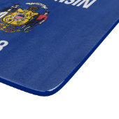 Planche À Découper Drapeau d'État du Wisconsin (Coin)