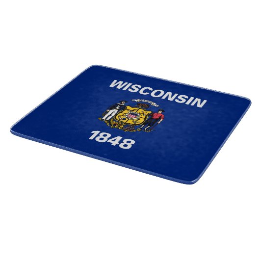 Planche À Découper Drapeau d'État du Wisconsin (Coin)