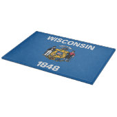Planche À Découper Drapeau d'État du Wisconsin, États-Unis (Coin)