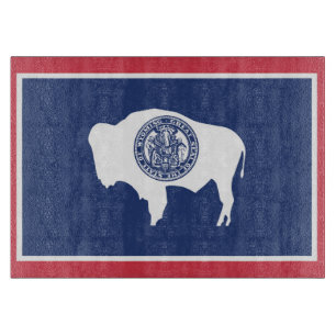Planche À Découper Drapeau d'État du Wyoming, États-Unis