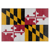 Planche À Découper Drapeau d'état dynamique du Maryland (Devant)
