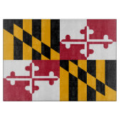 Planche À Découper Drapeau d'état dynamique du Maryland (Devant)