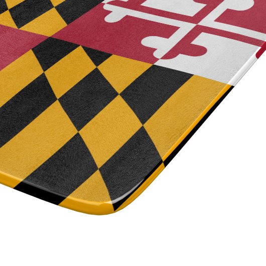 Planche À Découper Drapeau d'état dynamique du Maryland (Coin)