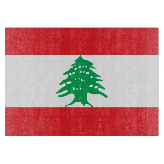 Planche À Découper drapeau du Liban (Devant)
