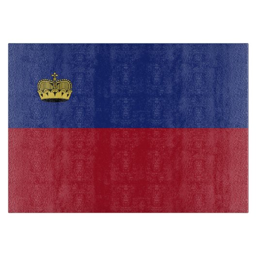 Planche À Découper Drapeau du Liechtenstein (Devant)