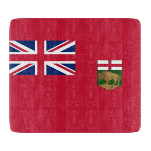 Planche À Découper Drapeau du Manitoba