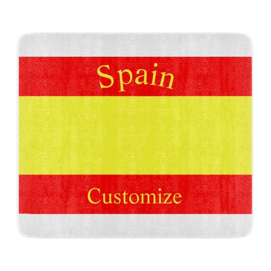 Planche À Découper Drapeau du pays Espagne Thunder_Cove (Devant)