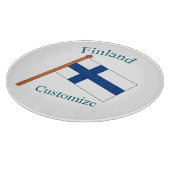 Planche À Découper Drapeau du pays Finlande Thunder_Cove (Coin)