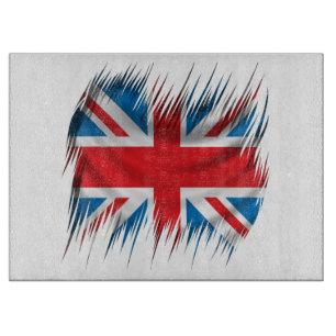 Planche À Découper Drapeau d'Union Jack de défibreurs
