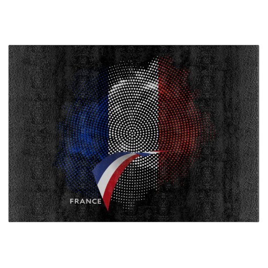 Planche À Découper Drapeau français (Devant)