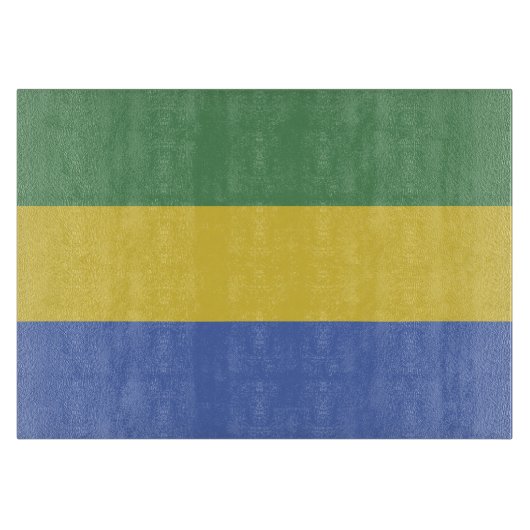 Planche À Découper Drapeau Gabon (Devant)