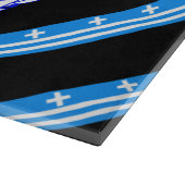 Planche À Découper Drapeau grec de rayures (Coin)