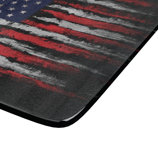 Planche À Découper Drapeau Grunge U.S.A (Coin)