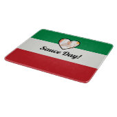 Planche À Découper Drapeau Italien Coeur Nonna Photo Personnalisée Sa (Coin)