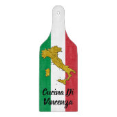 Planche À Découper Drapeau italien et carte (Devant)