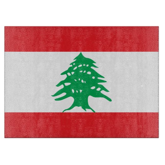 Planche À Découper Drapeau libanais (Devant)