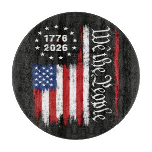 Planche À Découper Drapeau patriotique Nous Le Peuple 1776 2026