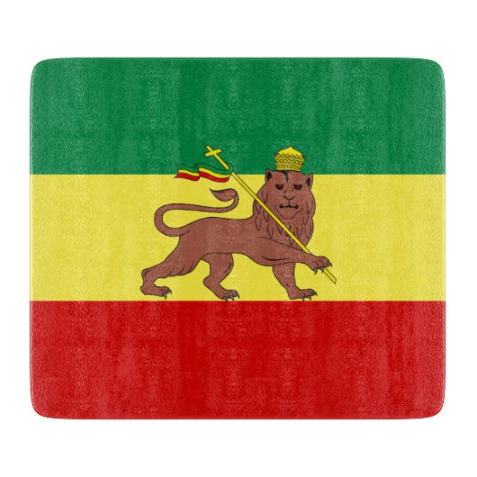 Planche À Découper Drapeau rastafarien (Rastafarianisme) (Rasta) (Devant)