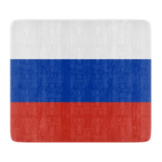 Planche À Découper Drapeau russe (Russie) (Devant)