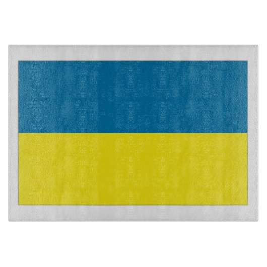 Planche À Découper Drapeau Ukraine (Devant)