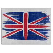 Planche À Découper Drapeau Union Jack britannique de Bruxelles (Devant)