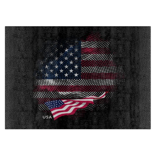 Planche À Découper Drapeau USA (Devant)