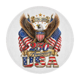 Planche À Découper Drapeau USA 250e anniversaire 250 ans d'Amérique
