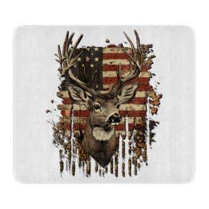 Planche À Découper Drapeau USA Saison Cerf, Buck