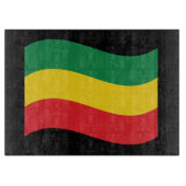 Planche À Découper Drapeau vert, or (jaune) et rouge (Devant)