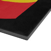 Planche À Découper Drapeau vert, or (jaune) et rouge (Coin)