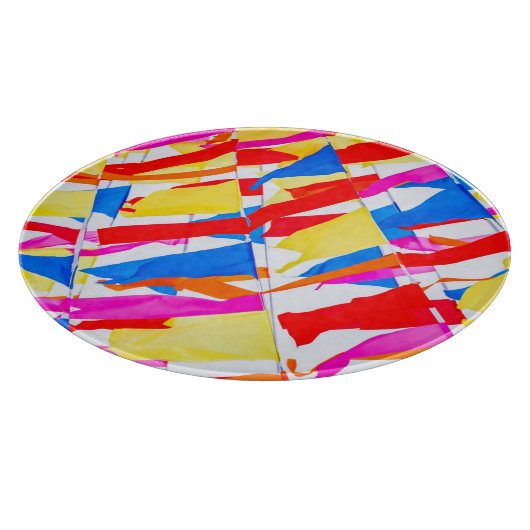 Planche À Découper Drapeaux colorés (Coin)