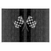 Planche À Découper Drapeaux de course modernes en fibre de carbone (Devant)