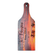 Planche À Découper Dreamical Tropical Sunset Nom de famille (Devant)