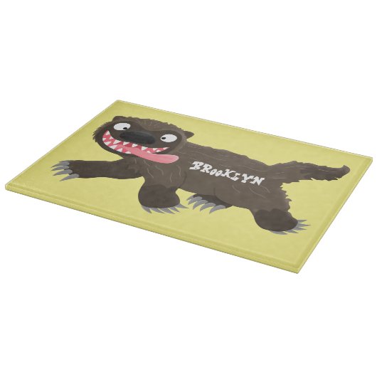 Planche À Découper Drôle animal avide de carcajou (Coin)