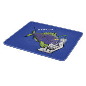 Planche À Découper Drôle caricature de poisson de pêcheur (Coin)