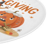 Planche À Découper Drôle Citrouilles de Thanksgiving en Casquette sor (Coin)