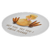 Planche À Découper Drôle Coupe Playful Duck - Texte Personnalisé (Coin)