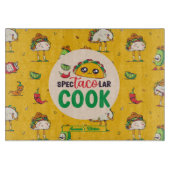 Planche À Découper Drôle cuisine mexicaine Taco Cinco De Mayo Motif (Devant)