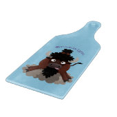 Planche À Découper Drôle dessin animé de bison de buffle (Coin)