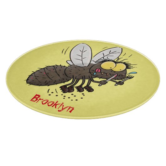 Planche À Découper Drôle dessin animé d'insecte de la mouche à cheval (Coin)