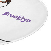 Planche À Découper Drôle lézard chantant avec bande dessinée de micro (Coin)