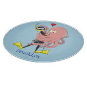 Planche À Découper Drôle pieuvre embrasse plongeur dessin animé humou (Coin)