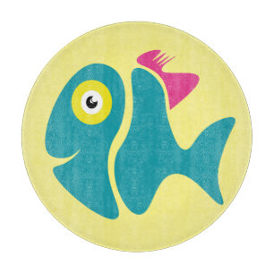 Planche À Découper Drôle Poisson élégant
