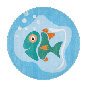 Planche À Découper Drôle Poisson élégant