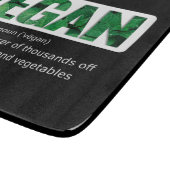 Planche À Découper Drôle Vegan Citations Typographie (Coin)