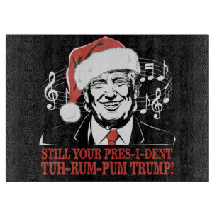 Planche À Découper Drôles de Noël Président Trump Pyjama laid de Noël