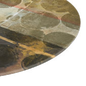 Planche À Découper Droplets verts circulaires (Coin)