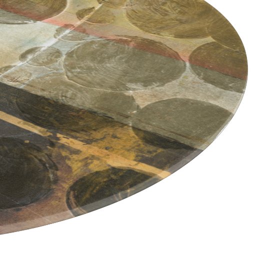 Planche À Découper Droplets verts circulaires (Coin)