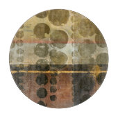 Planche À Découper Droplets verts circulaires (Devant)